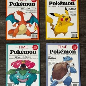 NWT - SPECIAL EDITIONS 2024 Pokémon Time Magazine (SET OF 4)